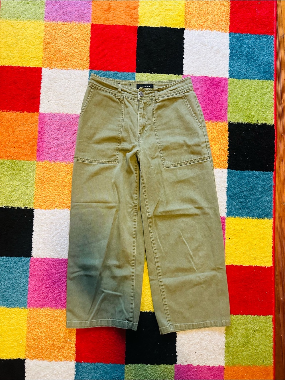 Who What Wear Olive Utility Pants